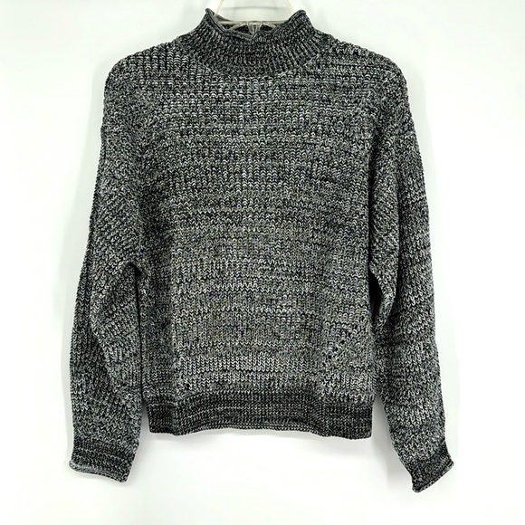 Abound Black marbled Pullover Sweater Medium NWT - Picture 2 of 5